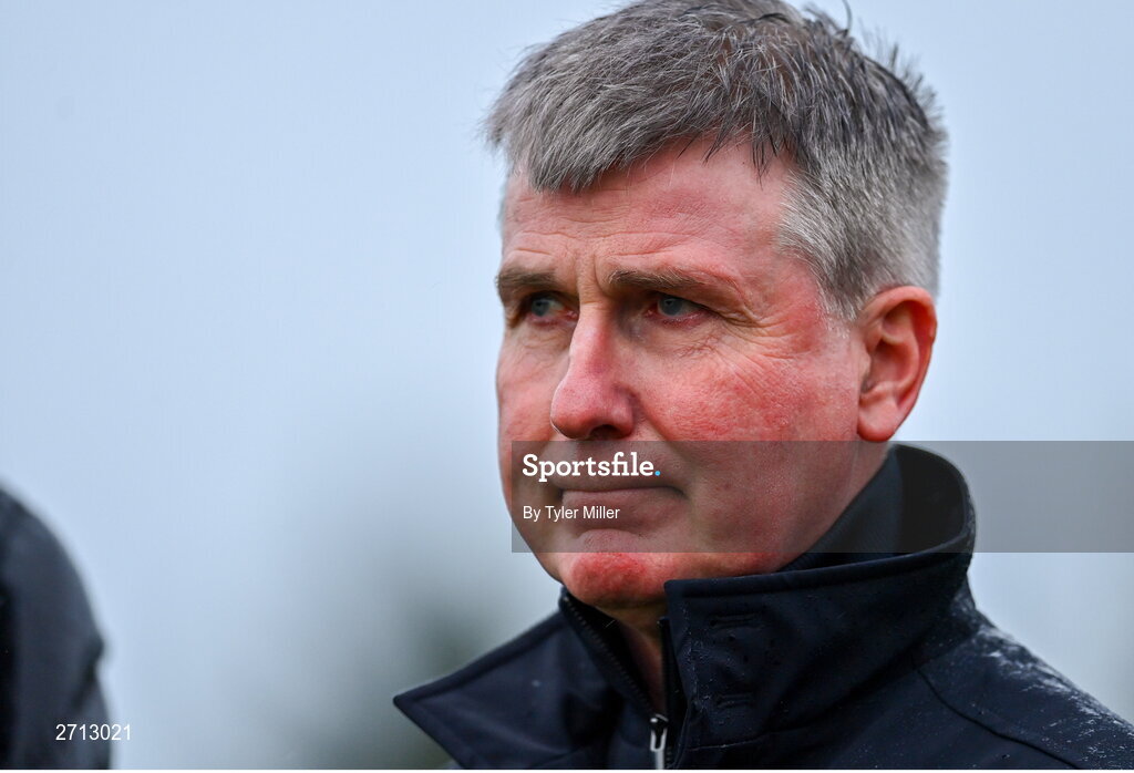 21 January 2024; Former Republic of Ireland manager Stephen Kenny in attendance during the PTSB Leinster Senior Cup Group A match between Malahide United and Dundalk at Gannon Park in Malahide, Dublin. Photo by Tyler Miller/Sportsfile