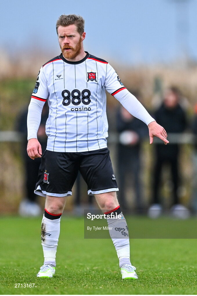 21 January 2024; Daryl Horgan of Dundalk during the PTSB Leinster Senior Cup Group A match between Malahide United and Dundalk at Gannon Park in Malahide, Dublin. Photo by Tyler Miller/Sportsfile
