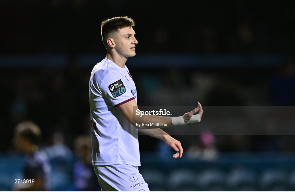 22 January 2024; Hayden Cann of Drogheda United during the PTSB Leinster Senior Cup Group A match between Drogheda United and Bohemians at Weaver's Park in Drogheda, Louth. Photo by Ben McShane/Sportsfile