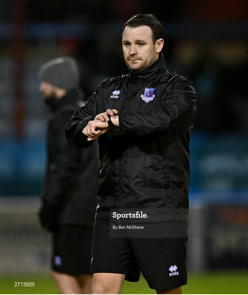 22 January 2024; Drogheda United assistant manager Daire Doyle before the PTSB Leinster Senior Cup Group A match between Drogheda United and Bohemians at Weaver's Park in Drogheda, Louth. Photo by Ben McShane/Sportsfile