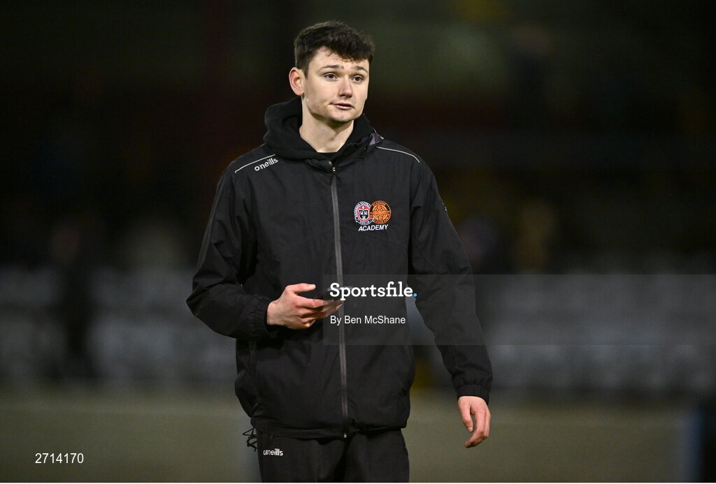 22 January 2024; Bohemians coach Robert Gray before the PTSB Leinster Senior Cup Group A match between Drogheda United and Bohemians at Weaver's Park in Drogheda, Louth. Photo by Ben McShane/Sportsfile