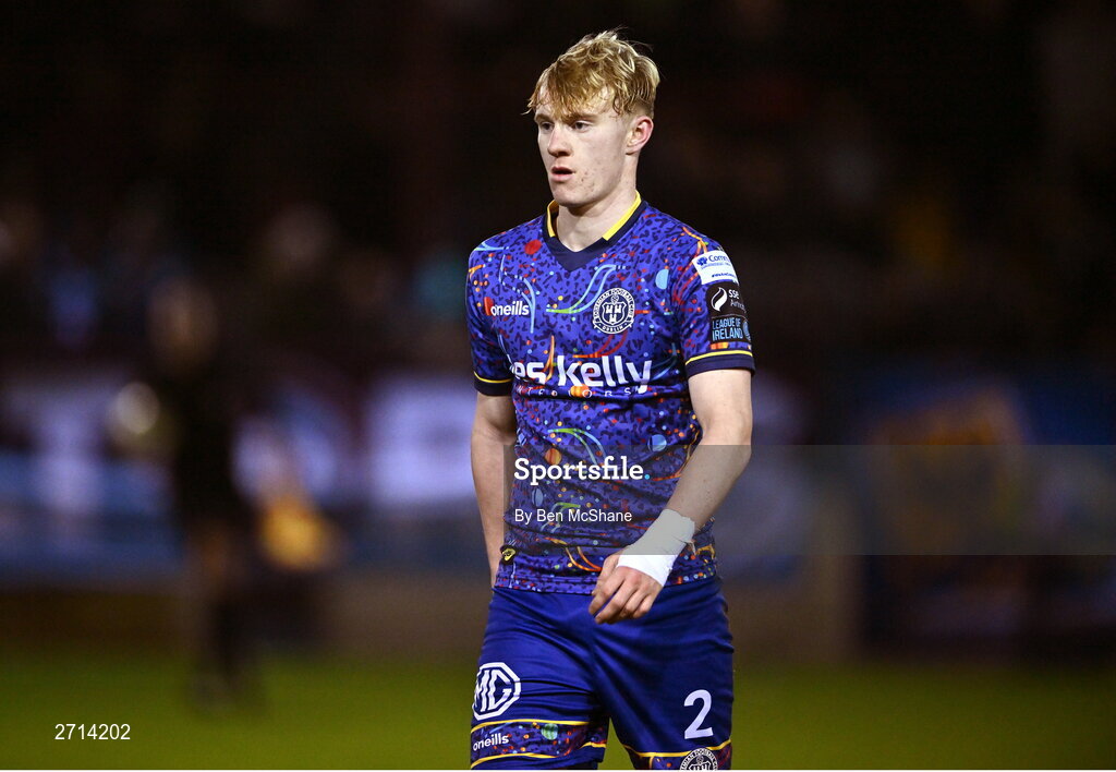 22 January 2024; Finn Cowper Gray of Bohemians during the PTSB Leinster Senior Cup Group A match between Drogheda United and Bohemians at Weaver's Park in Drogheda, Louth. Photo by Ben McShane/Sportsfile