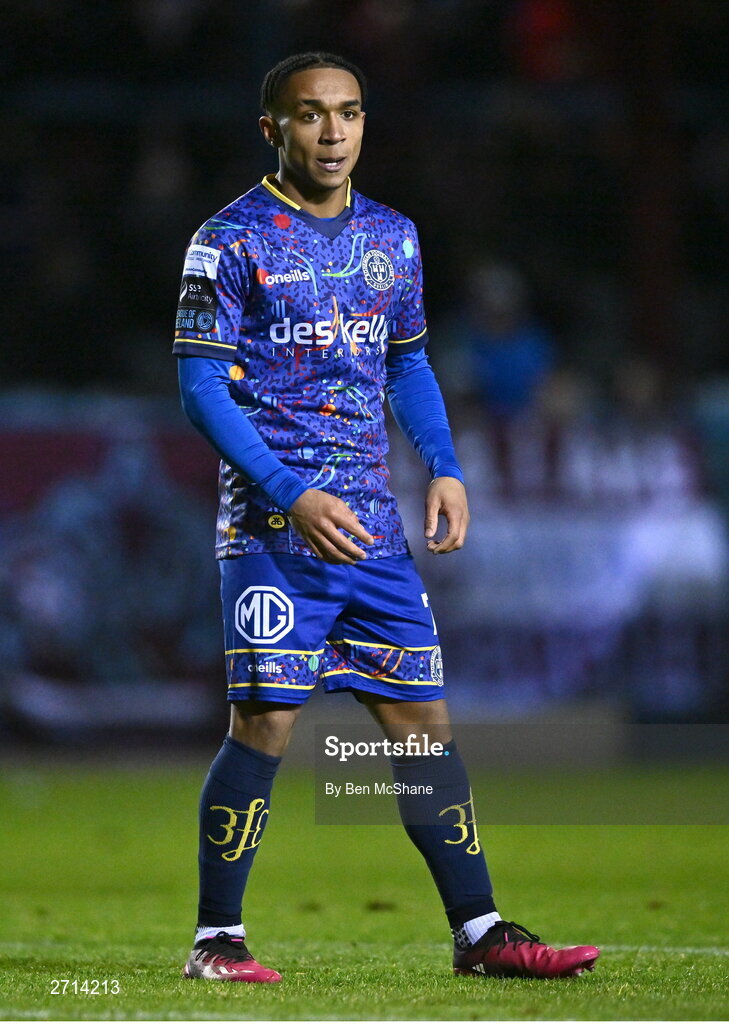 22 January 2024; Viktors Ohvovoriole of Bohemians during the PTSB Leinster Senior Cup Group A match between Drogheda United and Bohemians at Weaver's Park in Drogheda, Louth. Photo by Ben McShane/Sportsfile