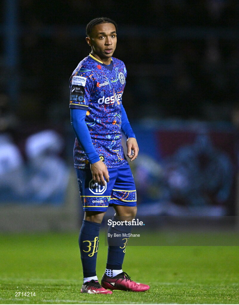22 January 2024; Viktors Ohvovoriole of Bohemians during the PTSB Leinster Senior Cup Group A match between Drogheda United and Bohemians at Weaver's Park in Drogheda, Louth. Photo by Ben McShane/Sportsfile