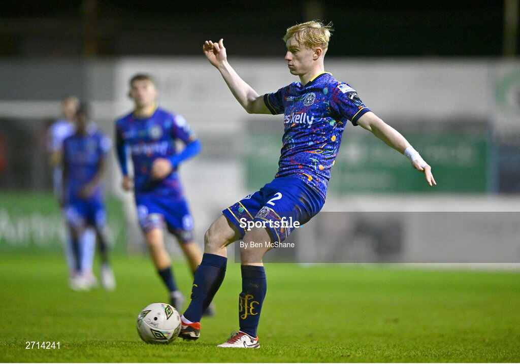 22 January 2024; Finn Cowper Gray of Bohemians during the PTSB Leinster Senior Cup Group A match between Drogheda United and Bohemians at Weaver's Park in Drogheda, Louth. Photo by Ben McShane/Sportsfile
