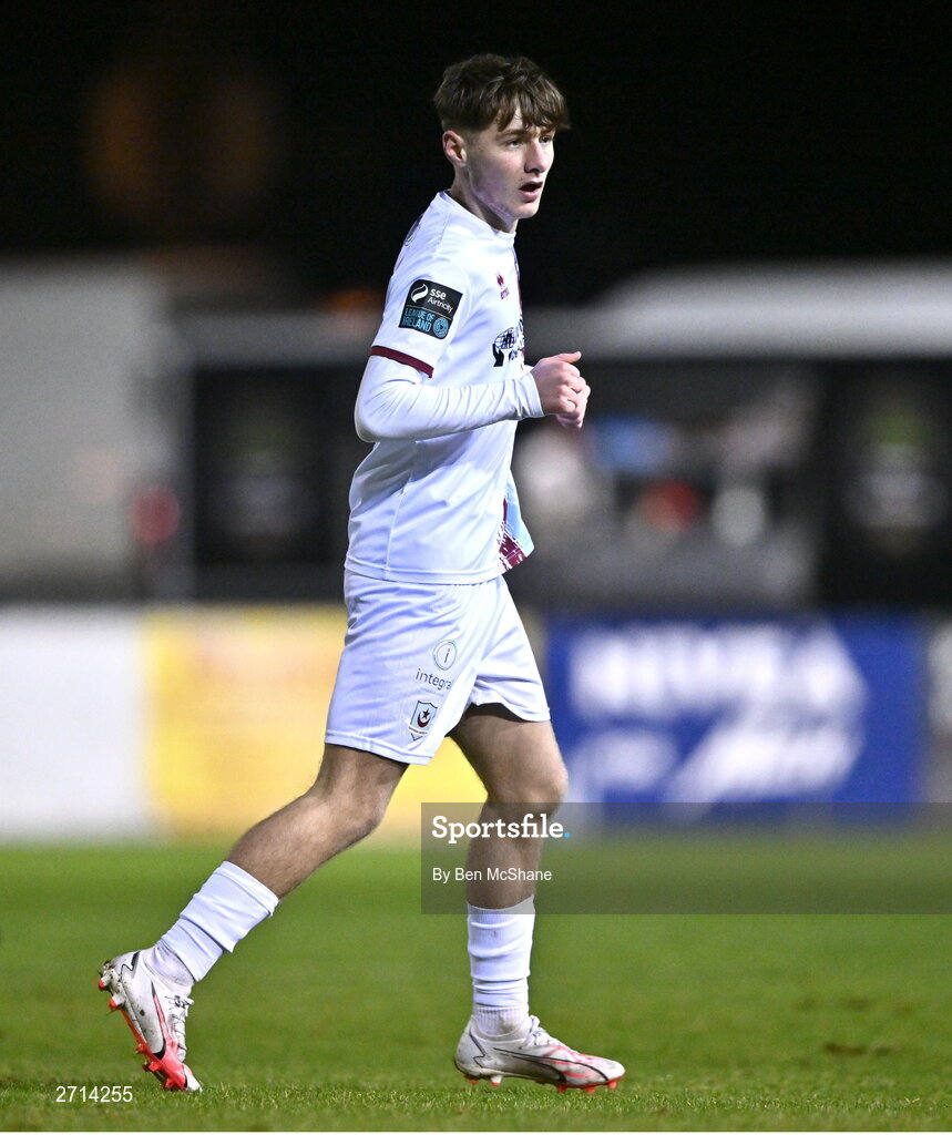 22 January 2024; Emre Topcu of Drogheda United during the PTSB Leinster Senior Cup Group A match between Drogheda United and Bohemians at Weaver's Park in Drogheda, Louth. Photo by Ben McShane/Sportsfile