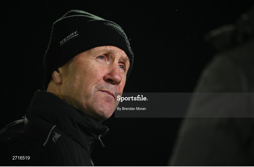 27 January 2024; Kerry manager Jack O'Connor after the Allianz Football League Division 1 match between Kerry and Derry at Austin Stack Park in Tralee, Kerry. Photo by Brendan Moran/Sportsfile