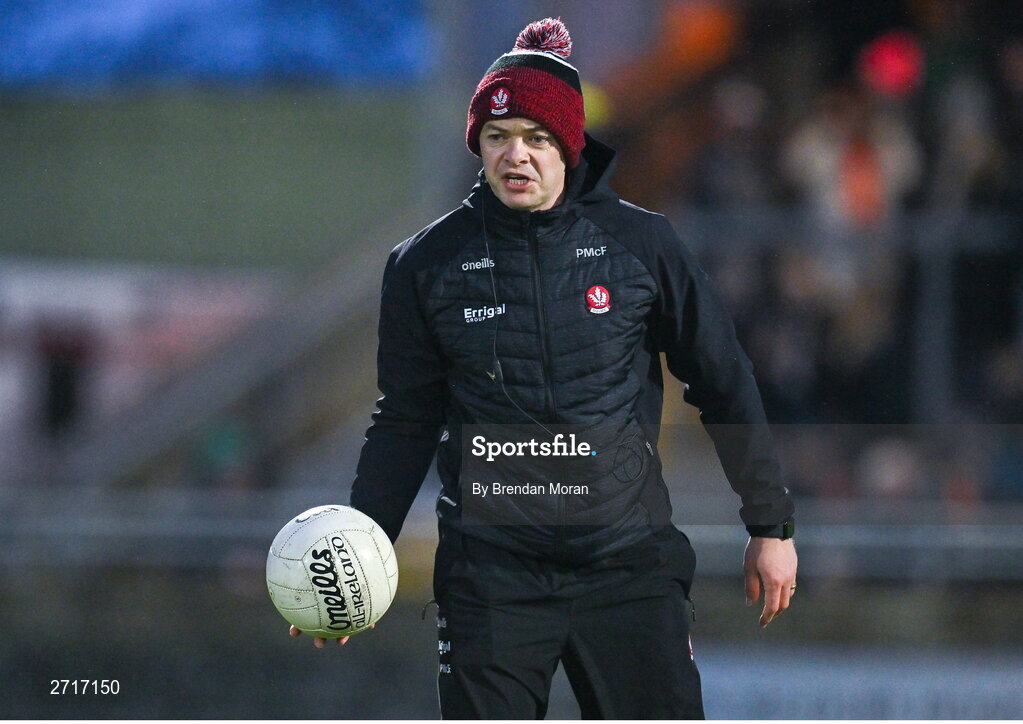 27 January 2024; Derry selector Paul McFlynn before the Allianz Football League Division 1 match between Kerry and Derry at Austin Stack Park in Tralee, Kerry. Photo by Brendan Moran/Sportsfile
