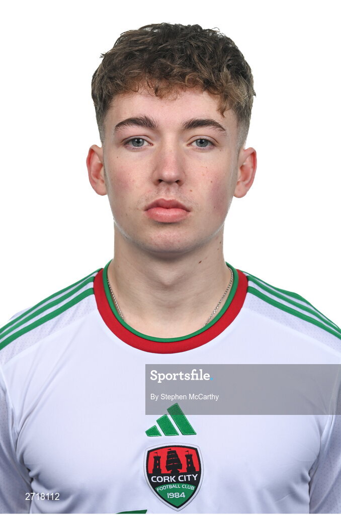 29 January 2024; Zach Dunne poses for a portrait during a Cork City FC squad portraits session at Bishopstown Stadium in Cork. Photo by Stephen McCarthy/Sportsfile