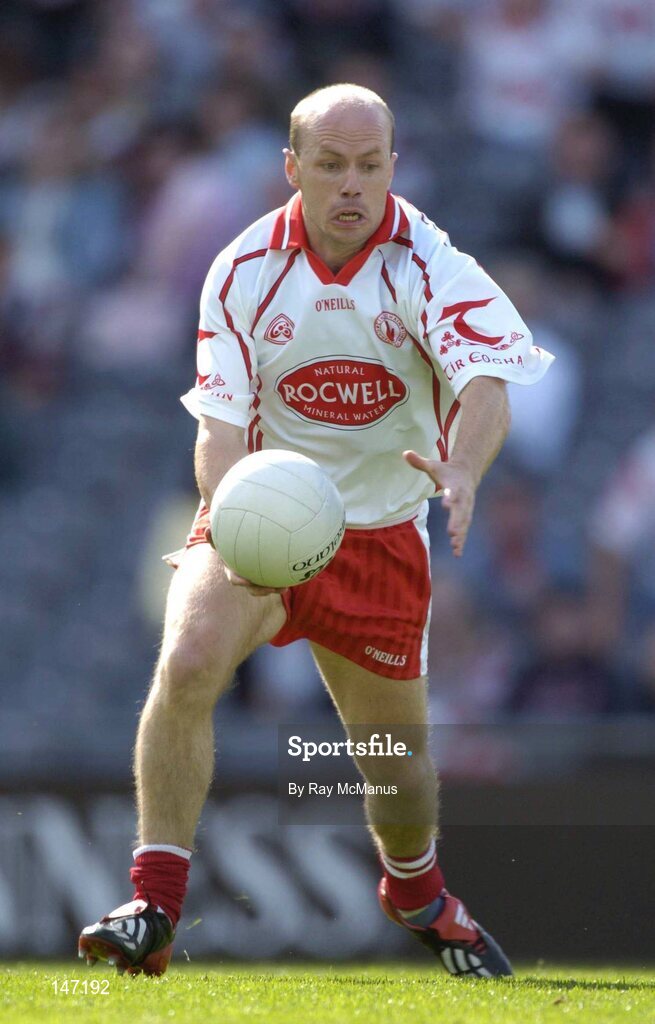 17 July 2004; Peter Canavan, Tyrone, in action during the game. Bank of Ireland Senior Football Championship Qualifier, Round 3, Tyrone v Galway, Croke Park, Dublin. Picture credit; Ray McManus / SPORTSFILE