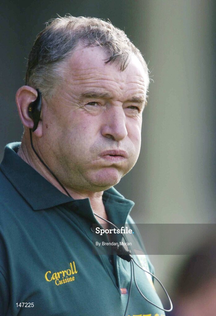 17 July 2004; Offaly manager Mike McNamara watches his side in action against Clare. Guinness Senior Hurling Championship Qualifier, Round 3, Clare v Offaly, Gaelic Grounds, Limerick. Picture credit; Brendan Moran / SPORTSFILE