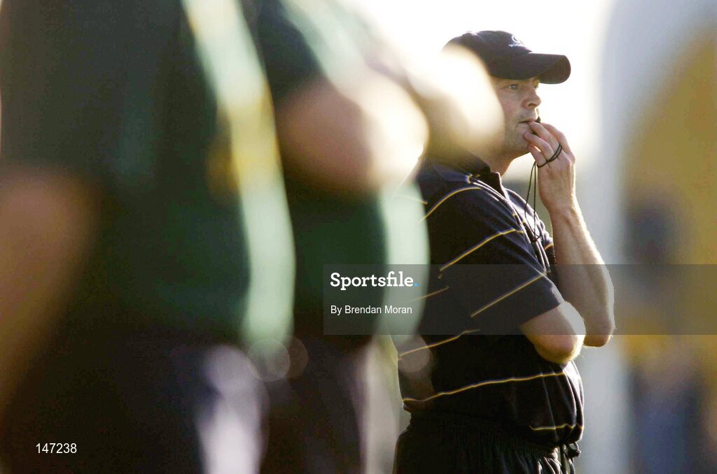 17 July 2004; Clare manager Anthony Daly watches his side in action against Offaly. Guinness Senior Hurling Championship Qualifier, Round 3, Clare v Offaly, Gaelic Grounds, Limerick. Picture credit; Brendan Moran / SPORTSFILE