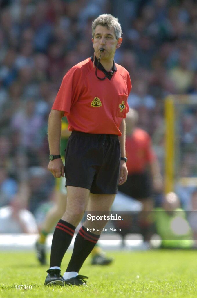 18 July 2004; Michael Curley, Referee. Bank of Ireland Munster Senior Football Championship Final Replay, Kerry v Limerick, Fitzgerald Stadium, Killarney, Co. Kerry. Picture credit; Brendan Moran / SPORTSFILE