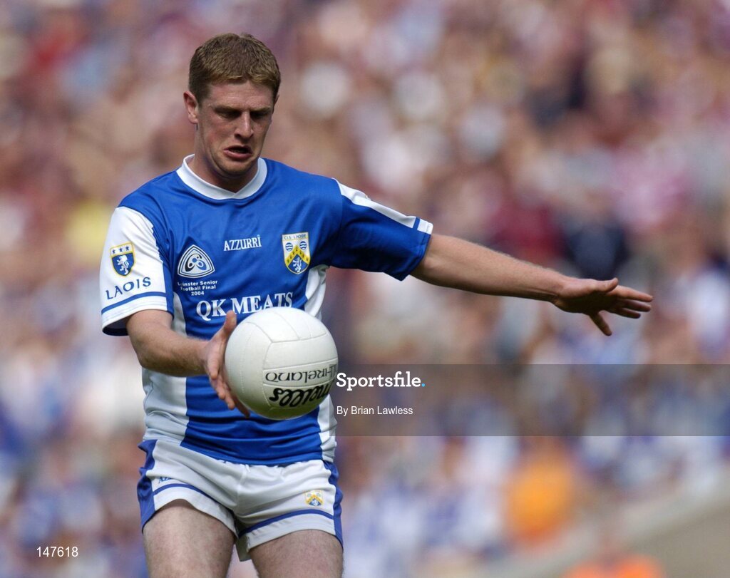 18 July 2004; Brian McDonald, Laois. Bank of Ireland Leinster Senior Football Championship Final, Laois v Westmeath, Croke Park, Dublin. Picture credit; Brian Lawless / SPORTSFILE