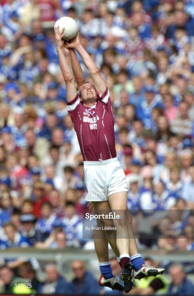 18 July 2004; Rory O'Connell, Westmeath, in action against Noel Garvan, Laois. Bank of Ireland Leinster Senior Football Championship Final, Laois v Westmeath, Croke Park, Dublin. Picture credit; Brian Lawless / SPORTSFILE