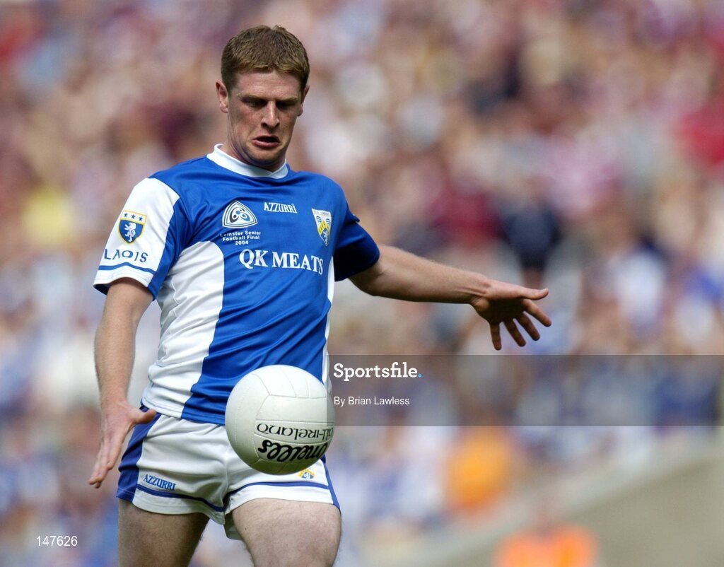 18 July 2004; Brian McDonald, Laois. Bank of Ireland Leinster Senior Football Championship Final, Laois v Westmeath, Croke Park, Dublin. Picture credit; Brian Lawless / SPORTSFILE