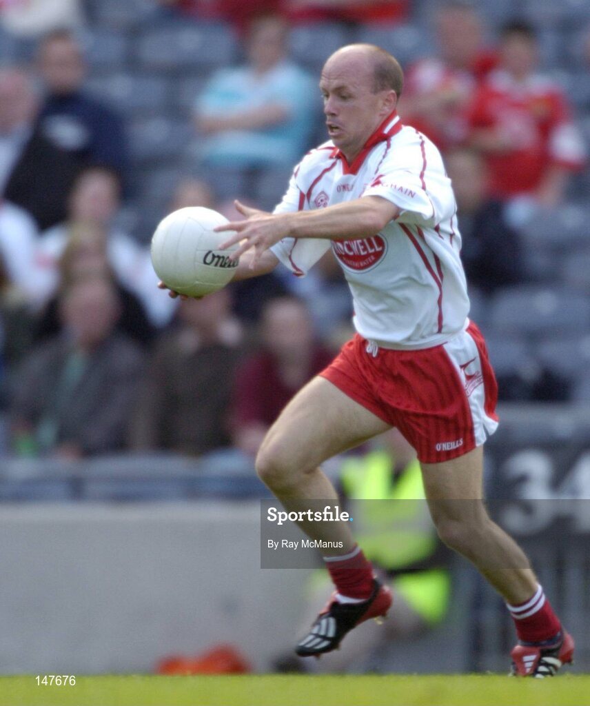 17 July 2004; Peter Canavan, Tyrone. Bank of Ireland Senior Football Championship Qualifier, Round 3, Tyrone v Galway, Croke Park, Dublin. Picture credit; Ray McManus / SPORTSFILE