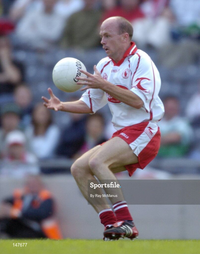 17 July 2004; Peter Canavan, Tyrone. Bank of Ireland Senior Football Championship Qualifier, Round 3, Tyrone v Galway, Croke Park, Dublin. Picture credit; Ray McManus / SPORTSFILE