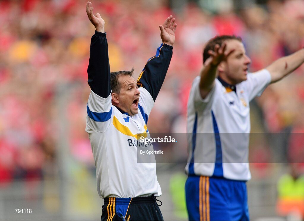 8 September 2013; Clare manager Davy Fitzgerald. GAA Hurling All-Ireland Senior Championship Final, Cork v Clare, Croke Park, Dublin. Photo by Sportsfile
