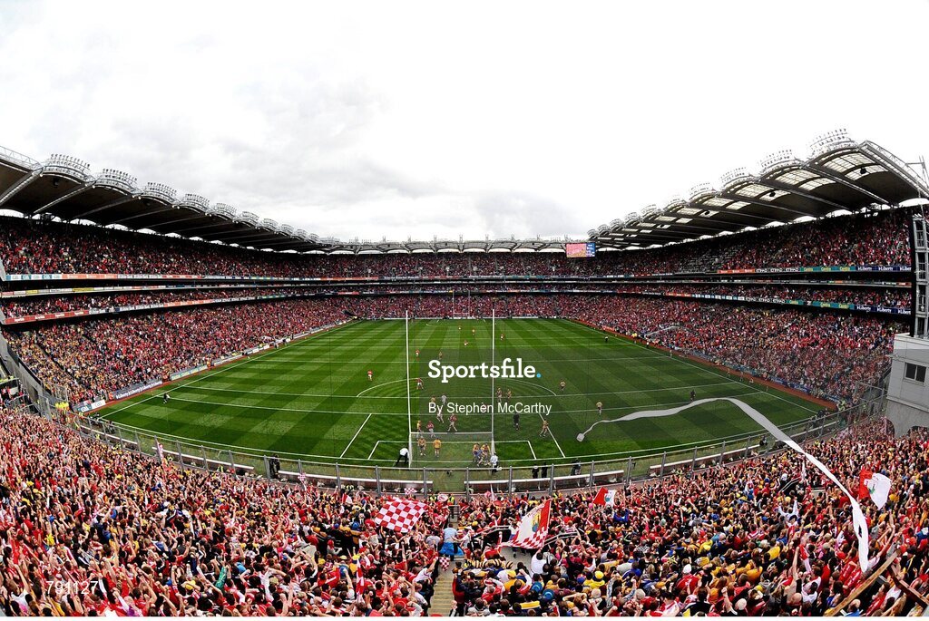 8 September 2013; A general view of Croke Park during the game. GAA Hurling All-Ireland Senior Championship Final, Cork v Clare, Croke Park, Dublin. Picture credit: Stephen McCarthy / SPORTSFILE