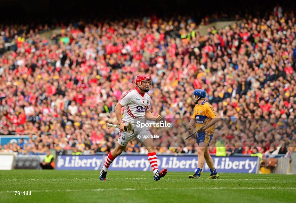 8 September 2013; Anthony Nash, Cork, celebrates after scoring his side's second goal. GAA Hurling All-Ireland Senior Championship Final, Cork v Clare, Croke Park, Dublin. Photo by Sportsfile