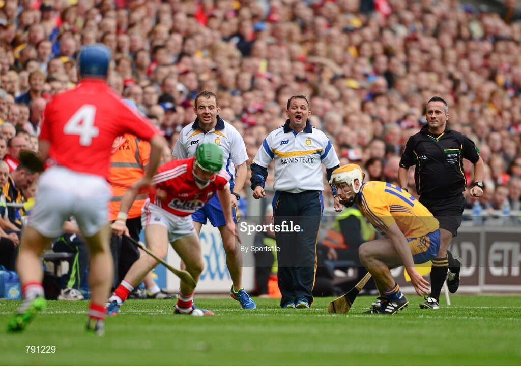 8 September 2013; Clare manager Davy Fitzgerald during the game. GAA Hurling All-Ireland Senior Championship Final, Cork v Clare, Croke Park, Dublin. Photo by Sportsfile