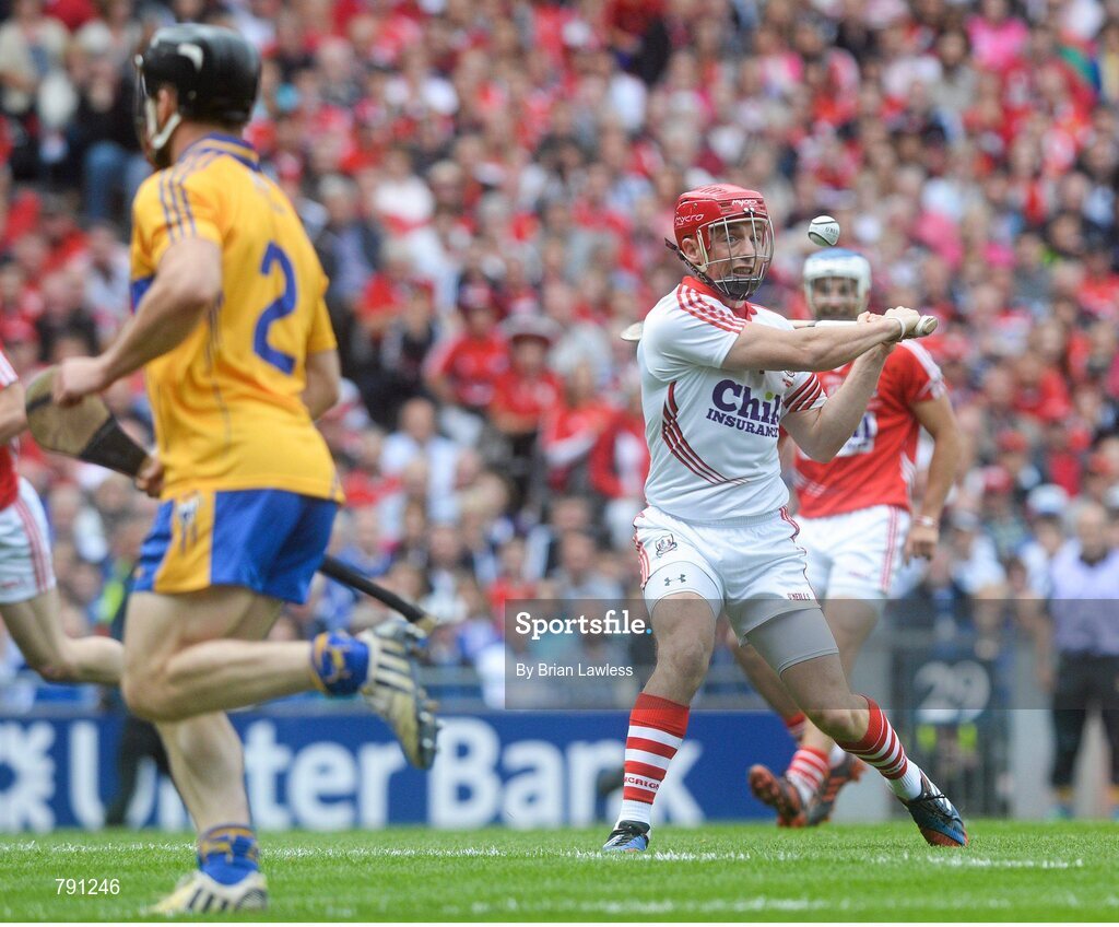 8 September 2013; Cork goalkeeper Anthony Nash takes a free in the first half which was saved. GAA Hurling All-Ireland Senior Championship Final, Cork v Clare, Croke Park, Dublin. Picture credit: Brian Lawless / SPORTSFILE