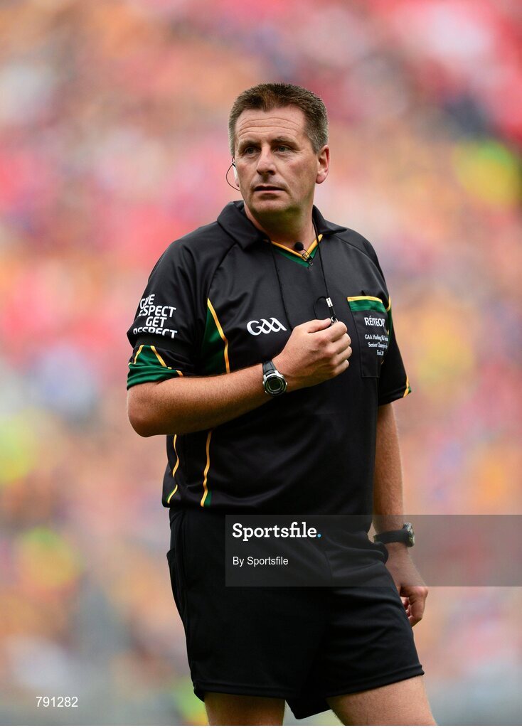 8 September 2013; Referee Brian Gavin. GAA Hurling All-Ireland Senior Championship Final, Cork v Clare, Croke Park, Dublin. Photo by Sportsfile