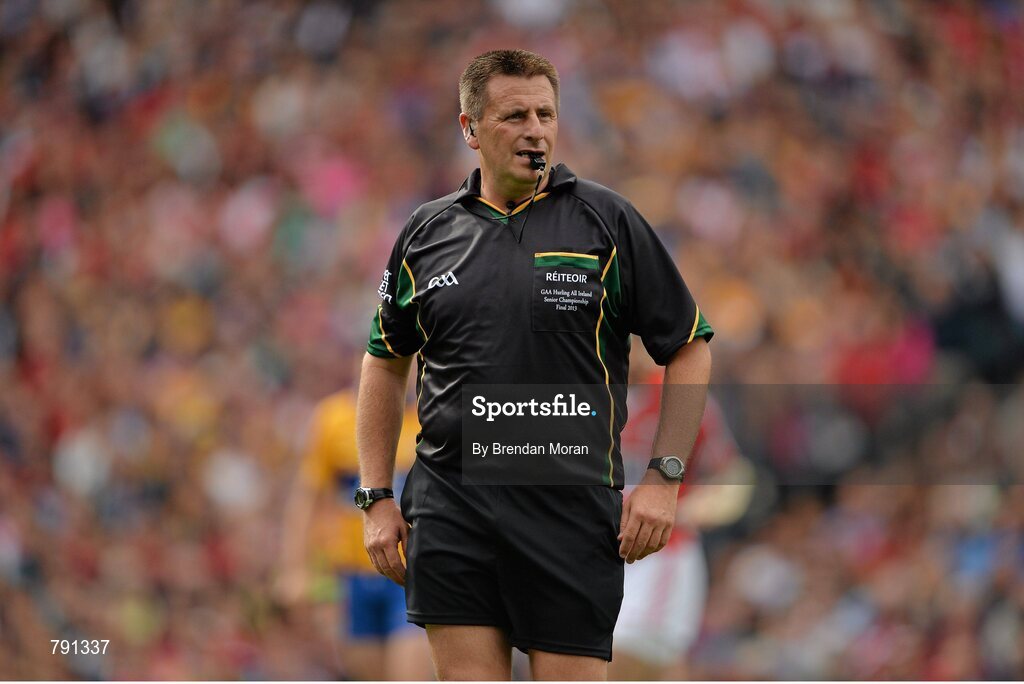 8 September 2013; Referee Brian Gavin. GAA Hurling All-Ireland Senior Championship Final, Cork v Clare, Croke Park, Dublin. Picture credit: Brendan Moran / SPORTSFILE