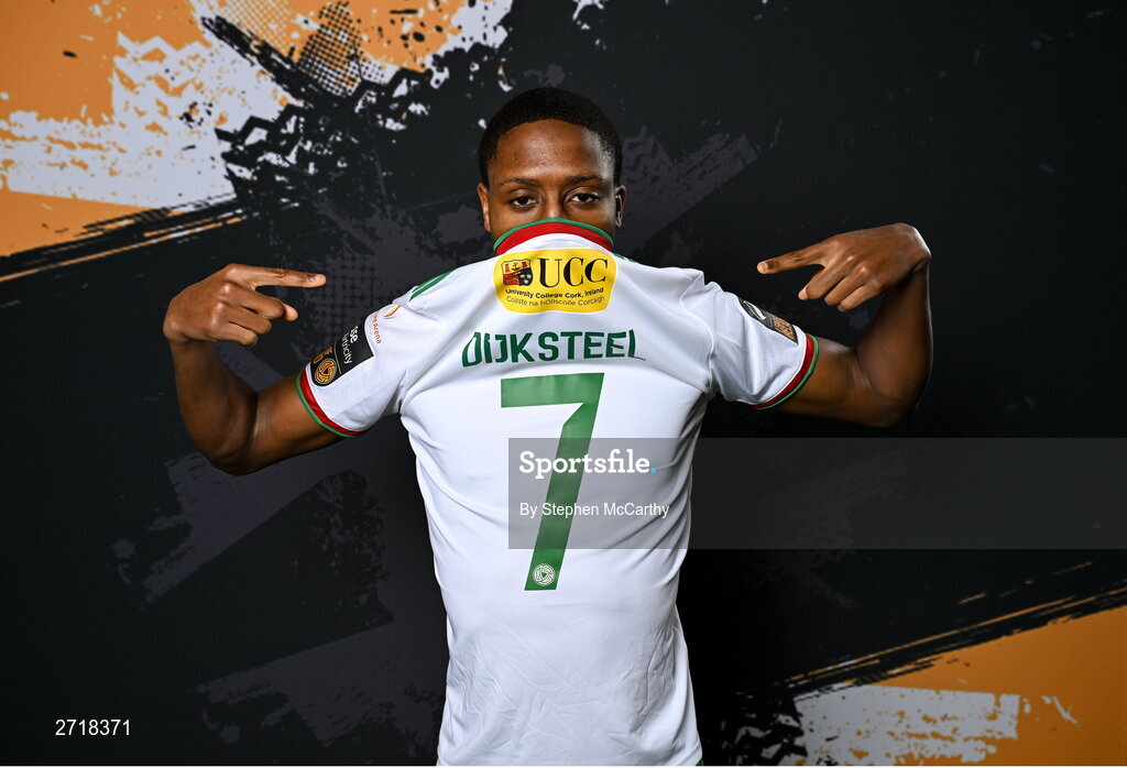 29 January 2024; Malik Dijksteel poses for a portrait during a Cork City FC squad portraits session at Bishopstown Stadium in Cork. Photo by Stephen McCarthy/Sportsfile