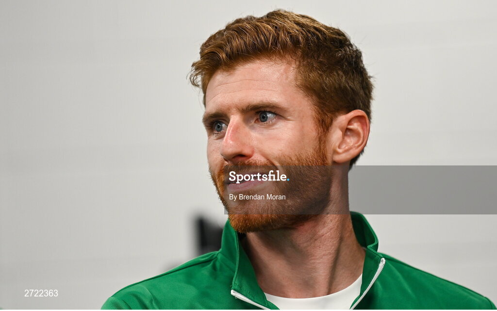 2 February 2024; David O'Hare before an Ireland Tennis squad training session at the UL Sport Arena in Limerick, ahead of Ireland's Davis Cup World Group One play-off first round match with Austria. Photo by Brendan Moran/Sportsfile