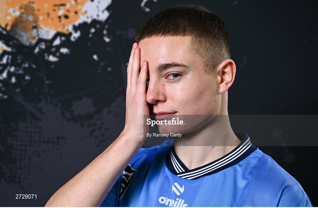 9 February 2024; Sam Norval poses for a portrait during a UCD FC squad portraits session at UCD Bowl in Dublin. Photo by Ramsey Cardy/Sportsfile