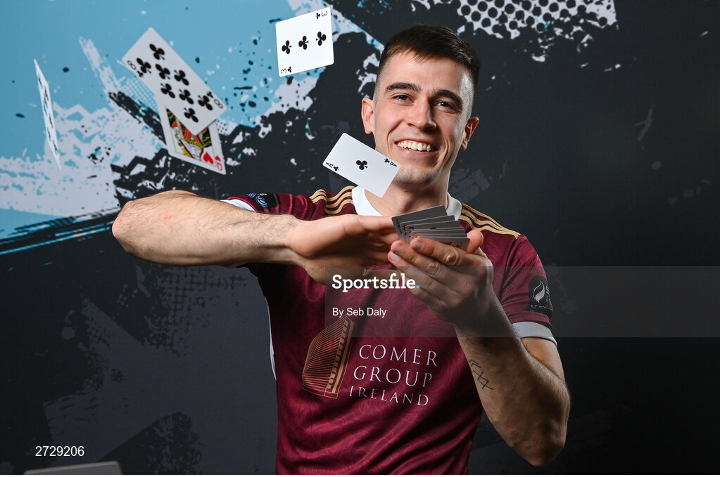 9 February 2024; Maurice Nugent during a Galway United FC squad portraits session at The Galmont Hotel in Galway. Photo by Seb Daly/Sportsfile