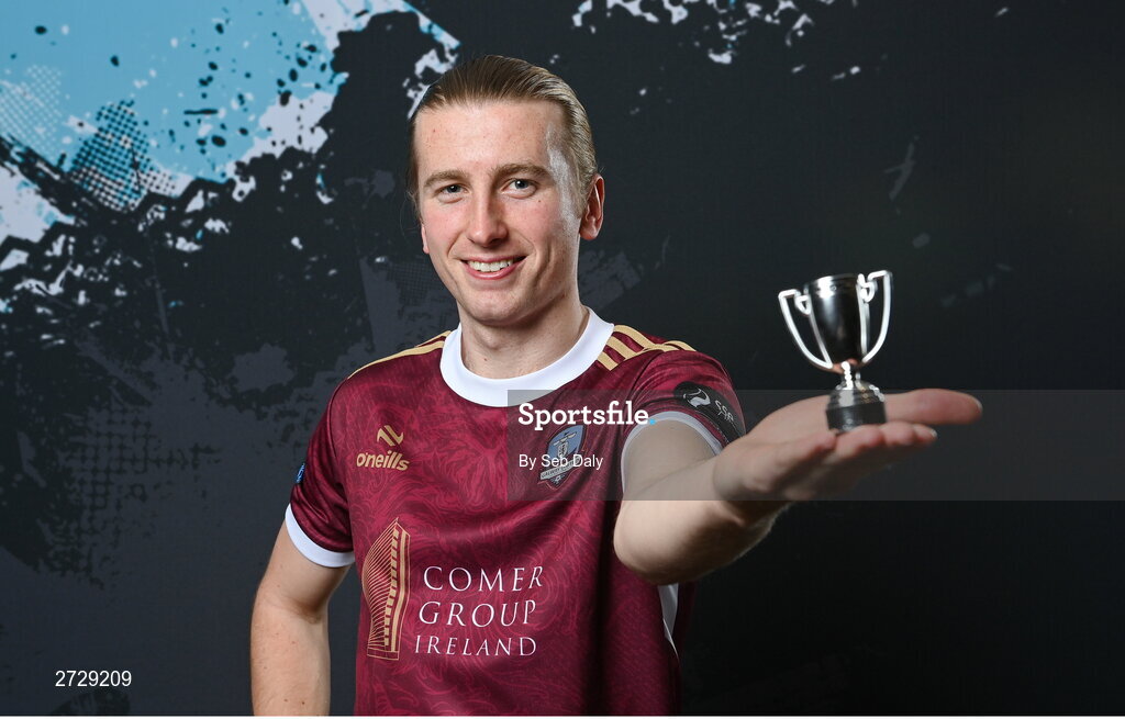 9 February 2024; David Hurley during a Galway United FC squad portraits session at The Galmont Hotel in Galway. Photo by Seb Daly/Sportsfile