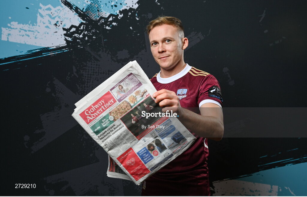9 February 2024; Conor McCormack during a Galway United FC squad portraits session at The Galmont Hotel in Galway. Photo by Seb Daly/Sportsfile