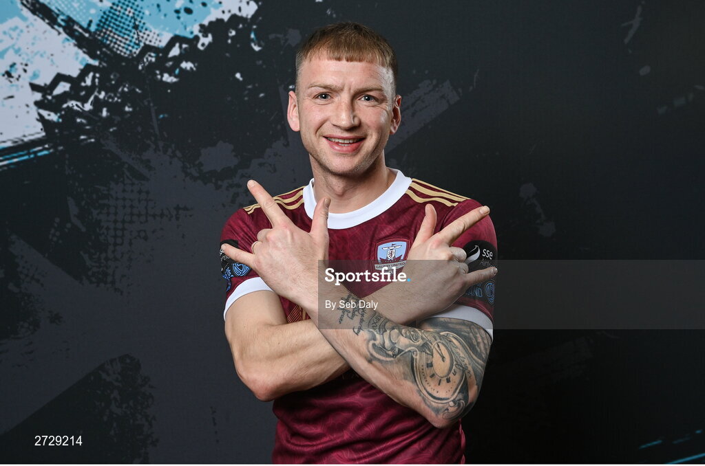9 February 2024; Stephen Walsh during a Galway United FC squad portraits session at The Galmont Hotel in Galway. Photo by Seb Daly/Sportsfile