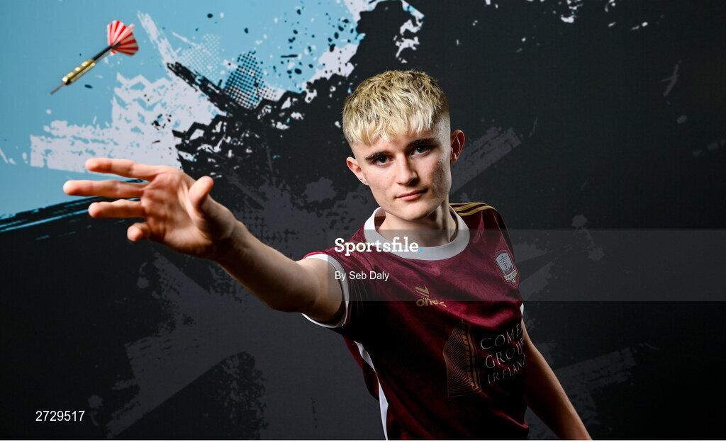 9 February 2024; Kyle Fitzgerald during a Galway United FC squad portraits session at The Galmont Hotel in Galway. Photo by Seb Daly/Sportsfile