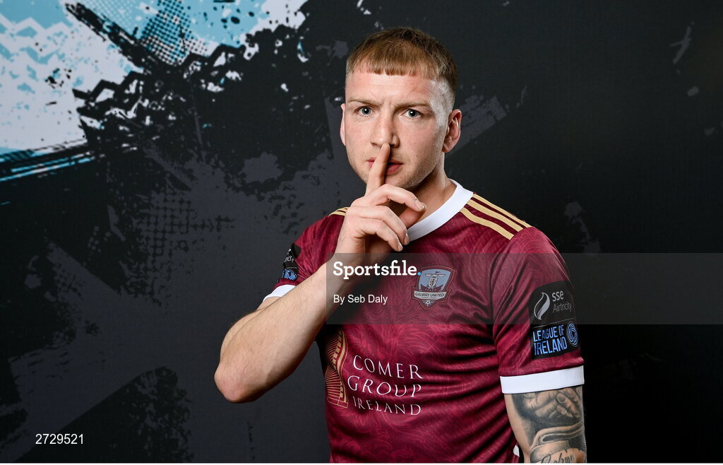 9 February 2024; Stephen Walsh during a Galway United FC squad portraits session at The Galmont Hotel in Galway. Photo by Seb Daly/Sportsfile