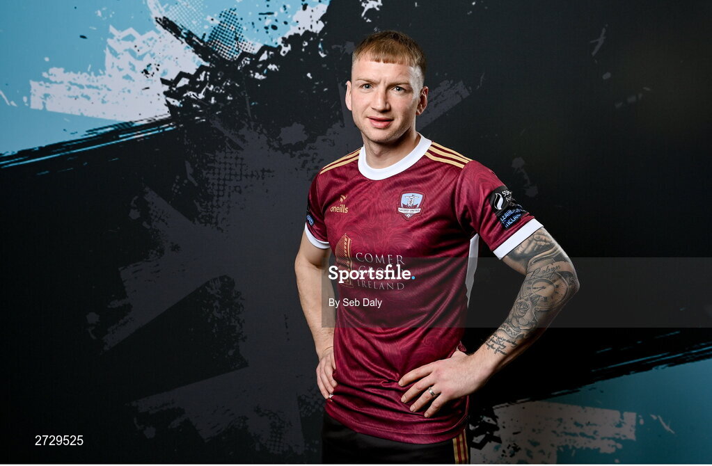 9 February 2024; Stephen Walsh during a Galway United FC squad portraits session at The Galmont Hotel in Galway. Photo by Seb Daly/Sportsfile