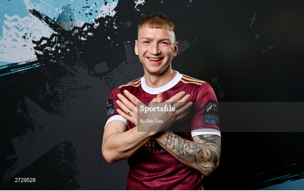 9 February 2024; Stephen Walsh during a Galway United FC squad portraits session at The Galmont Hotel in Galway. Photo by Seb Daly/Sportsfile