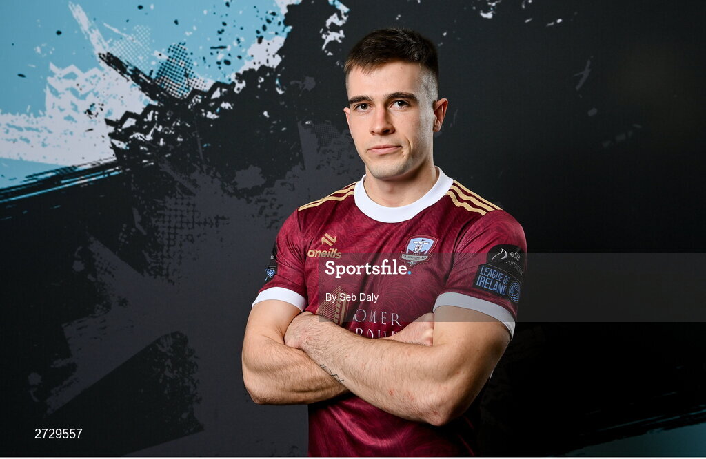 9 February 2024; Maurice Nugent during a Galway United FC squad portraits session at The Galmont Hotel in Galway. Photo by Seb Daly/Sportsfile