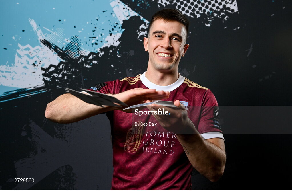 9 February 2024; Maurice Nugent during a Galway United FC squad portraits session at The Galmont Hotel in Galway. Photo by Seb Daly/Sportsfile