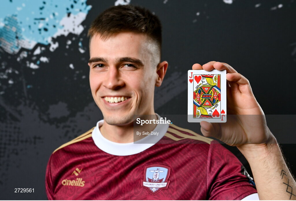 9 February 2024; Maurice Nugent during a Galway United FC squad portraits session at The Galmont Hotel in Galway. Photo by Seb Daly/Sportsfile