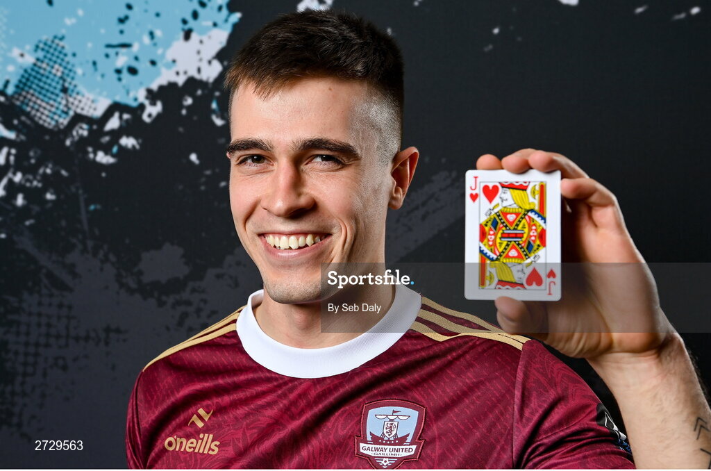 9 February 2024; Maurice Nugent during a Galway United FC squad portraits session at The Galmont Hotel in Galway. Photo by Seb Daly/Sportsfile