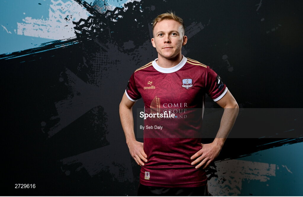 9 February 2024; Conor McCormack during a Galway United FC squad portraits session at The Galmont Hotel in Galway. Photo by Seb Daly/Sportsfile