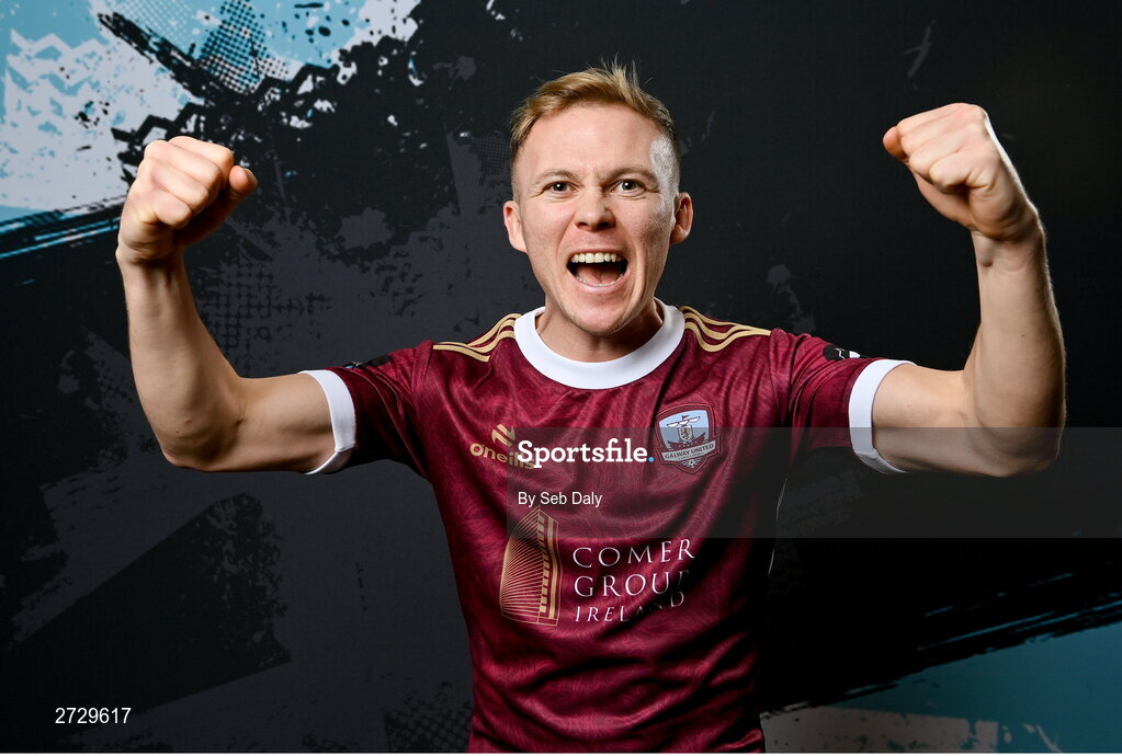 9 February 2024; Conor McCormack during a Galway United FC squad portraits session at The Galmont Hotel in Galway. Photo by Seb Daly/Sportsfile