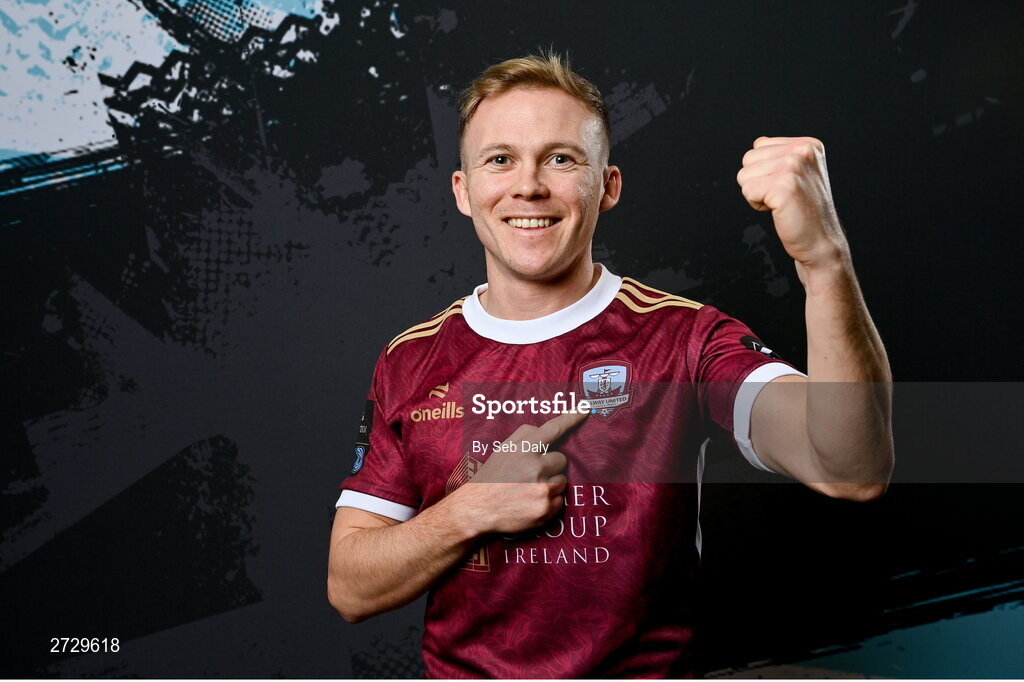 9 February 2024; Conor McCormack during a Galway United FC squad portraits session at The Galmont Hotel in Galway. Photo by Seb Daly/Sportsfile