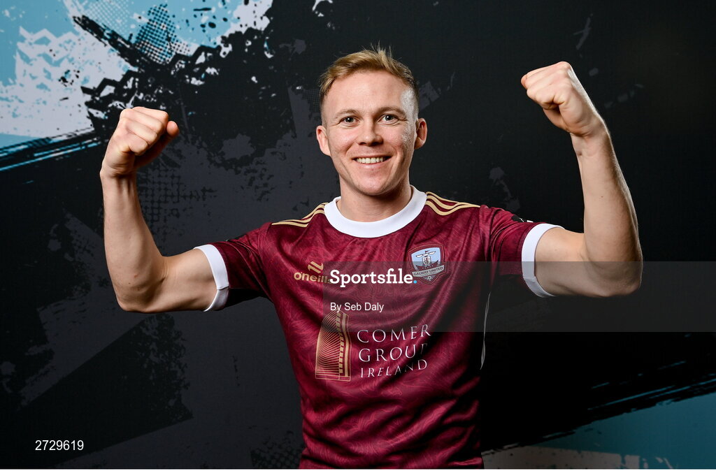 9 February 2024; Conor McCormack during a Galway United FC squad portraits session at The Galmont Hotel in Galway. Photo by Seb Daly/Sportsfile