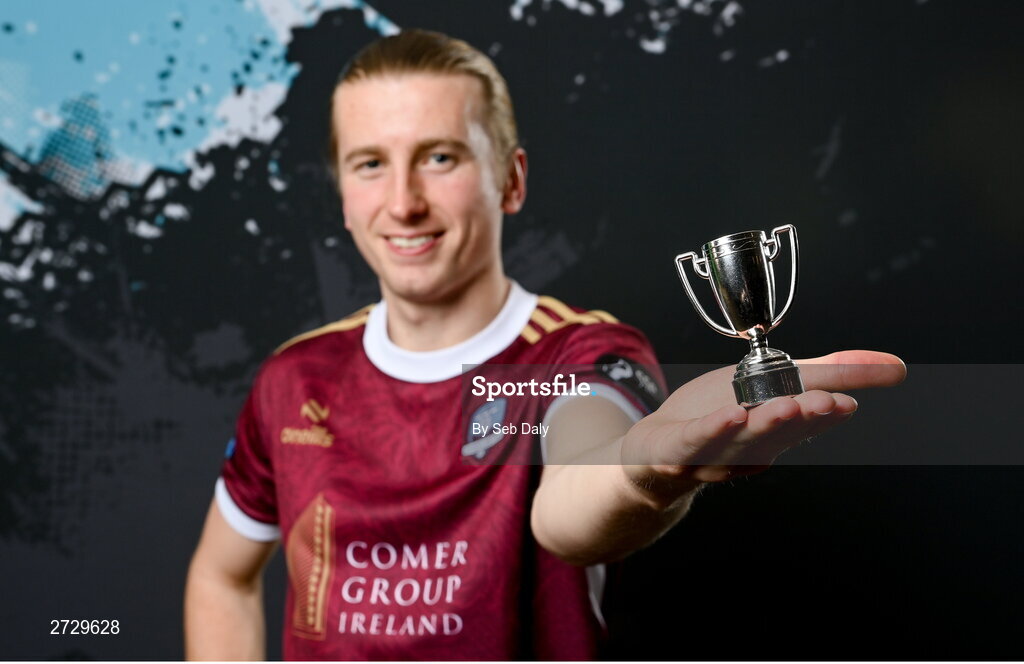 9 February 2024; David Hurley during a Galway United FC squad portraits session at The Galmont Hotel in Galway. Photo by Seb Daly/Sportsfile