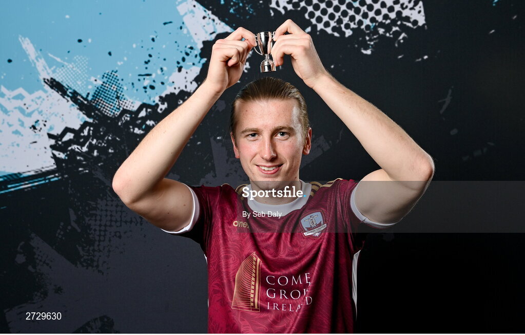 9 February 2024; David Hurley during a Galway United FC squad portraits session at The Galmont Hotel in Galway. Photo by Seb Daly/Sportsfile